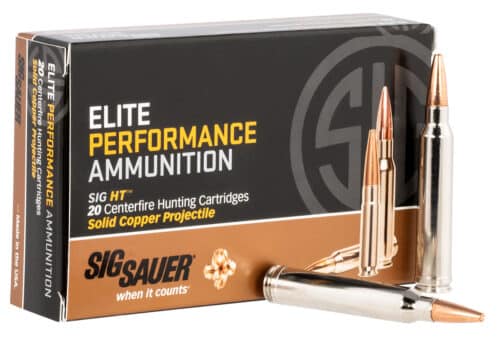 Sig Sauer 300 Win Mag,165Gr, Elite Copper Hunting Ammunition (E3WMH1-20)