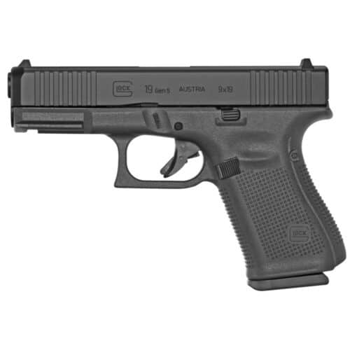 Glock G19 Gen5 9mm Pistol, Ameriglo Carry Night Sights, Black (PA195S303UC)