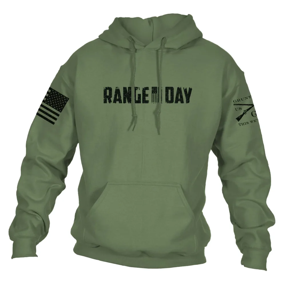 Grunt Style, Range Day, Hoodie, OD Green (GS5143)