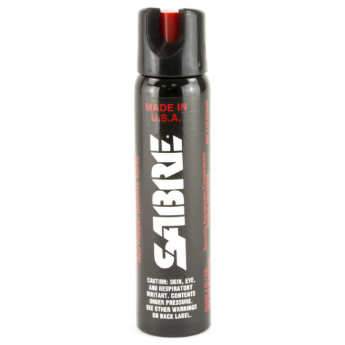 Sabre Defense Pepper Spray, 3-In-1 Tactical Series, Red Pepper, CS Tear Gas, and, UV Dye, 4.3oz Aerosol Can (M-120L)