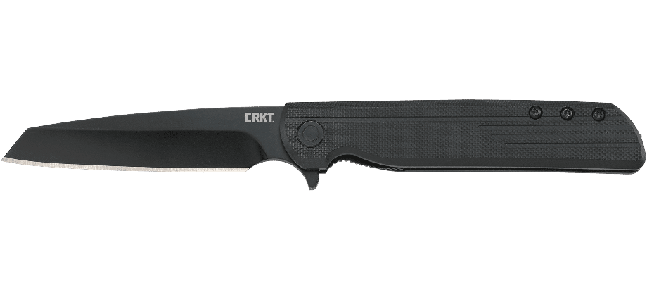 CRKT LCK + Tanto Blackout Folding Knife, Black Oxide Finish (3802K)