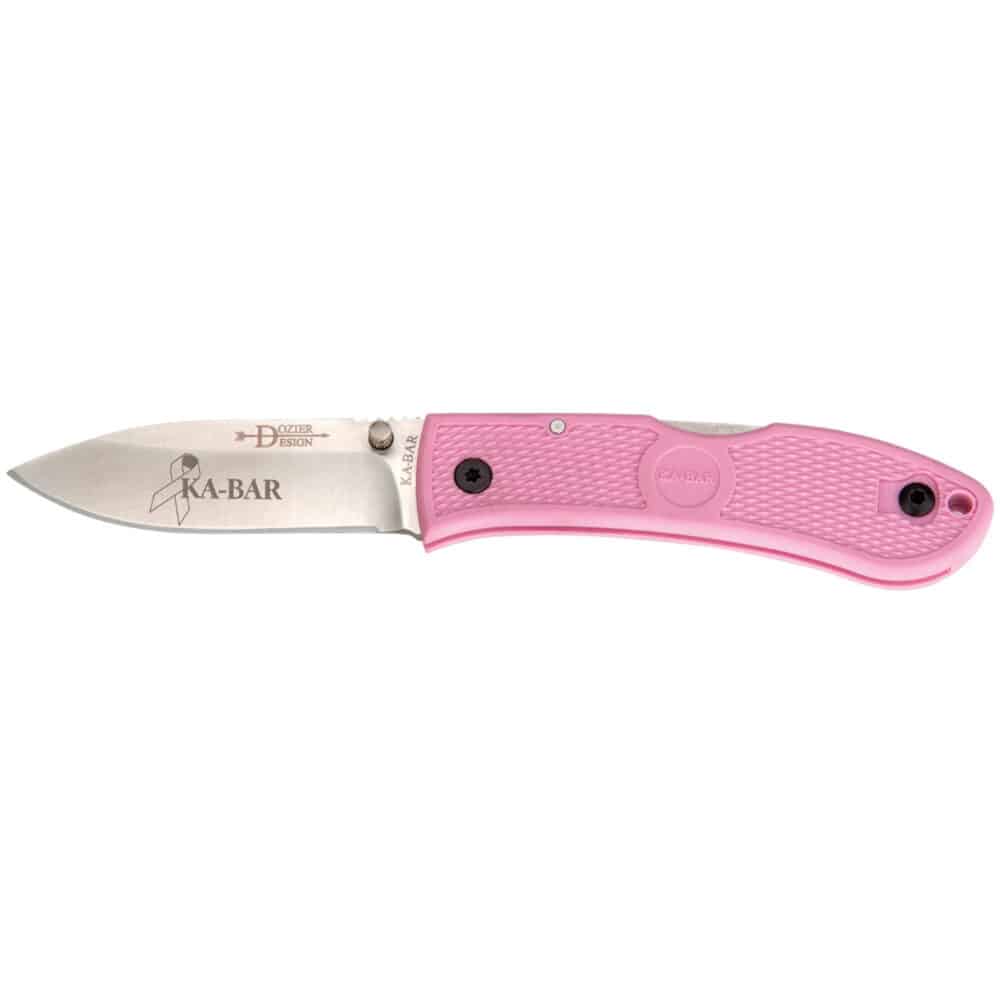 KA-BAR, Dozier, Hunter, Folding Knife, Pink (4062PK)