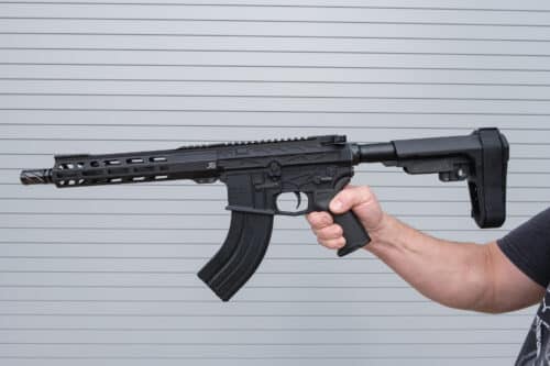 Jacob Grey JG15 Ultralight 7.62x39mm 10.5in AR Pistol, Black (105UL762)
