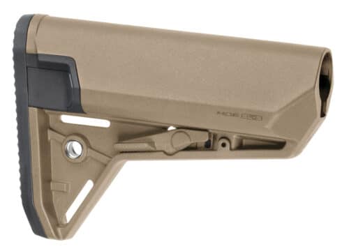 Magpul MOE SL-S Mil-Spec Adjustable Stock, Fits AR-15, FDE (MAG653-FDE)