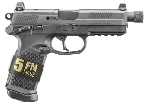 FN America FNX-45 Tactical Full Size Pistol, 45 ACP, Bundle Package, Black (66-101632)
