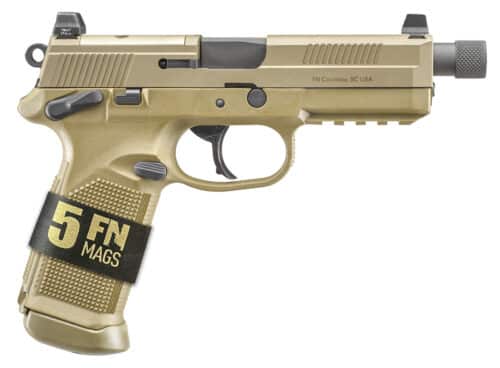 FN America FNX-45 Tactical Full Size Pistol, 45 ACP, Bundle Package, FDE (66-101634)