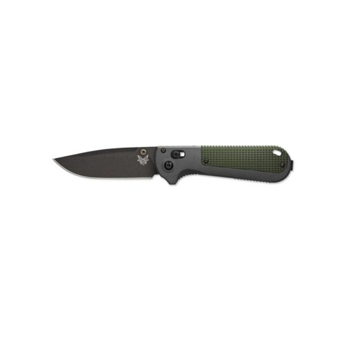 Benchmade Redoubt Folding Knife, Plain CPM-D2 Black Blade, Grivory Handles (430BK)