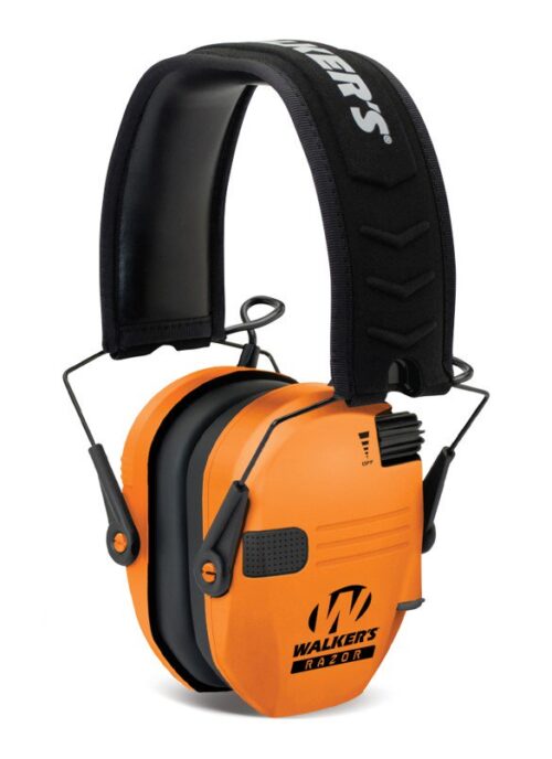 Walker's Razor Slim Electronic Earmuff, Blaze Orange (GWP-RSEM-BLZ)