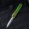 Microtech Zombietech D/E OTF Auto Knife, Stonewashed Blade, Zombie Handle (122-10Z)