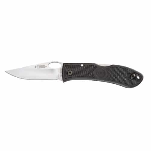 KA-BAR Dozier Folding Knife, 3in. Plain Satin Blade, Black Zytel Handles (4065)