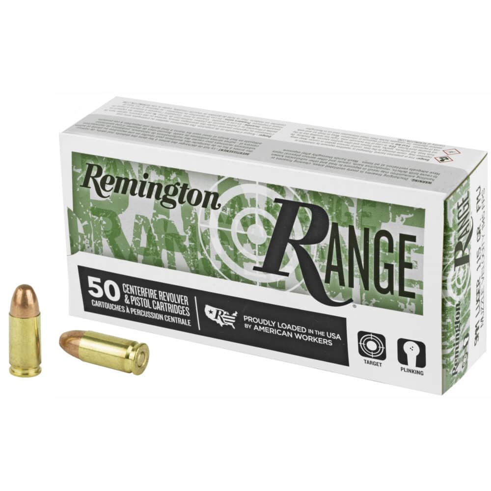Remington Range 9mm, 115 Gr, FMJ Ammunition (T9MM3)