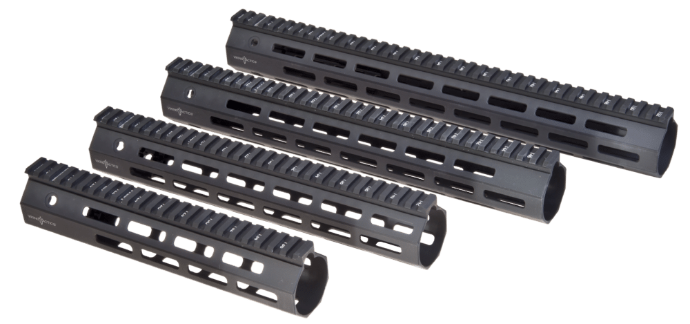 Troy Industries Battle Rail, 13" L Aluminum, M-LOK Slots, Black Anodized Finish (SRAI-ML1-13BT-00)