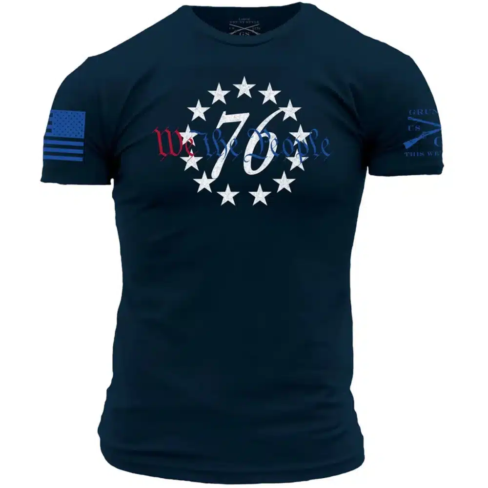 Grunt Style, GS 76 We the People T-Shirt, Red White Blue (GS5329)