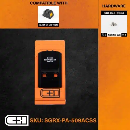 C&H Precision SIG P320 RX / Pro Series / AXG to Holosun 509 ACSS (Primary Arms) (SGRX-PA-509ACSS)