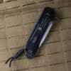 Microtech L.U.D.T. Auto Folding Knife, Tactical Partial Serrated, Black (135-2T) - Image 2