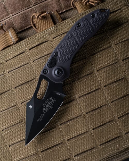 Microtech Stitch, S/E, OTF Knife, Tactical Standard, Black (169-1T)