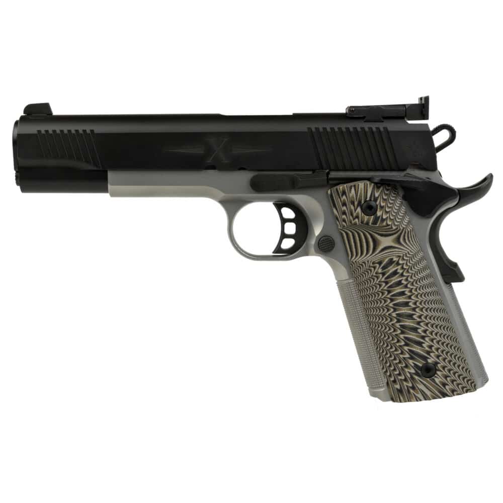 Tisas 1911 D10 10MM Pistol, Black Slide, Silver Frame (10100801)