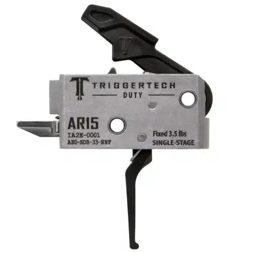 TriggerTech Duty Flat 3.5LBS Single Stage, Black/Die-Cast (AH0-SDB-33-NNF)