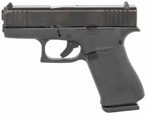 Glock 43X Sub-Compact, 9mm Pistol, Serrated 3.41in. Barrel, Black (UX4350201)