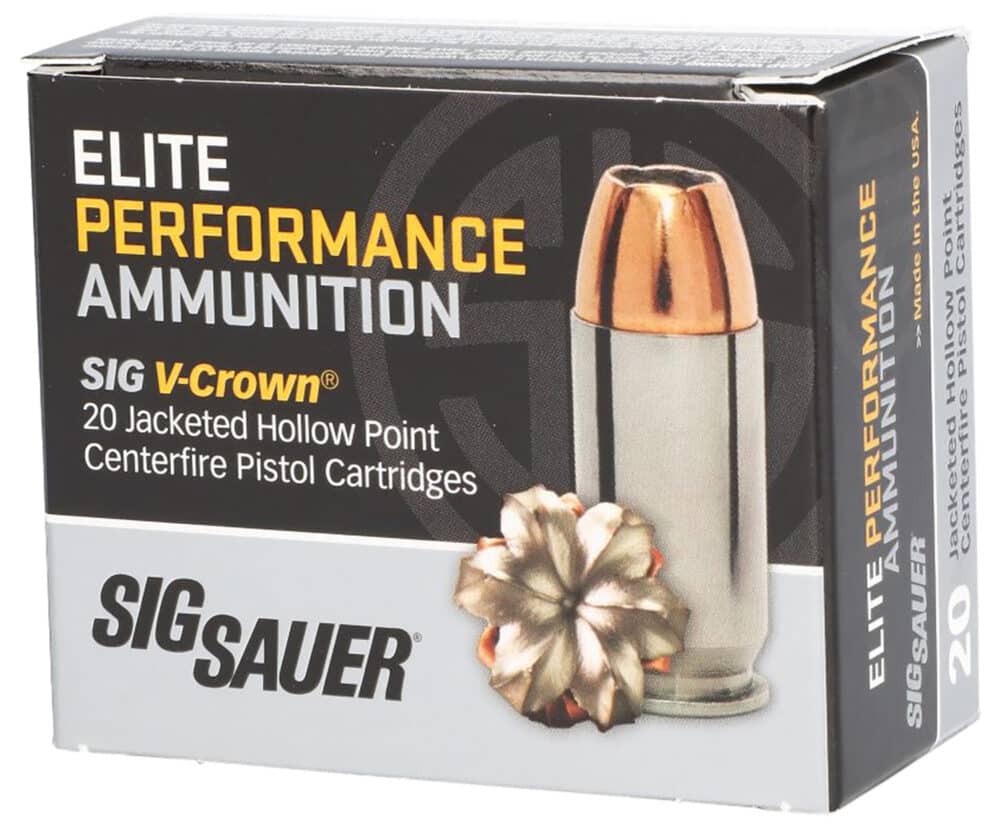 Sig Sauer 40SW V-Crown, 165Gr, JHP (E40SW1-20) - City Arsenal