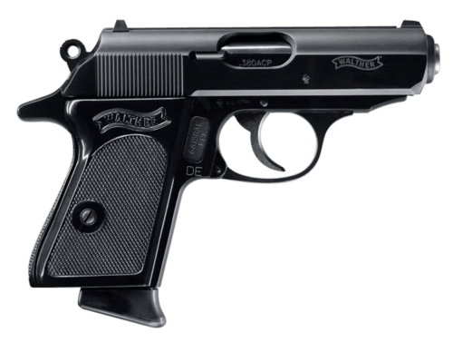Walther Arms PPK/S 380 ACP, 7+1 Capacity, Beavertail Frame, Black Finish (4796006)