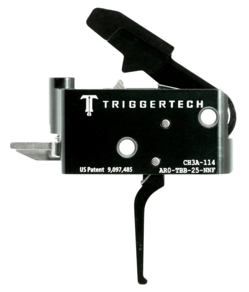 TriggerTech, Adaptable, AR-15, Two-Stage Flat, Black (AR0-TBB-25-NNF)