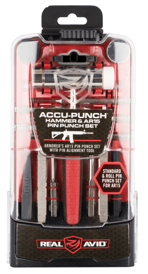 Real Avid, Accu-Punch Tool, For AR15, Hammer & Pin Punch Set (AVHPS-AR)