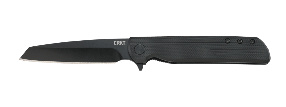 CRKT LCK + Tanto Folding Blackout Knife, Plain Edge, Black Oxide (3802K)