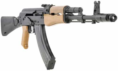Kalashnikov USA KR-103, 7.62x39mm, 30+1, Black Side Folding Stock, Amber Wood Handguard (KR103SFSAW)