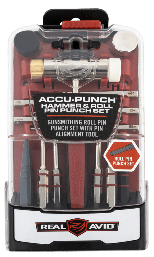 Real Avid, Accu-Punch Hammer & Roll Pin Punch Set, Pin Alignment Tool (AVHPS-RP)