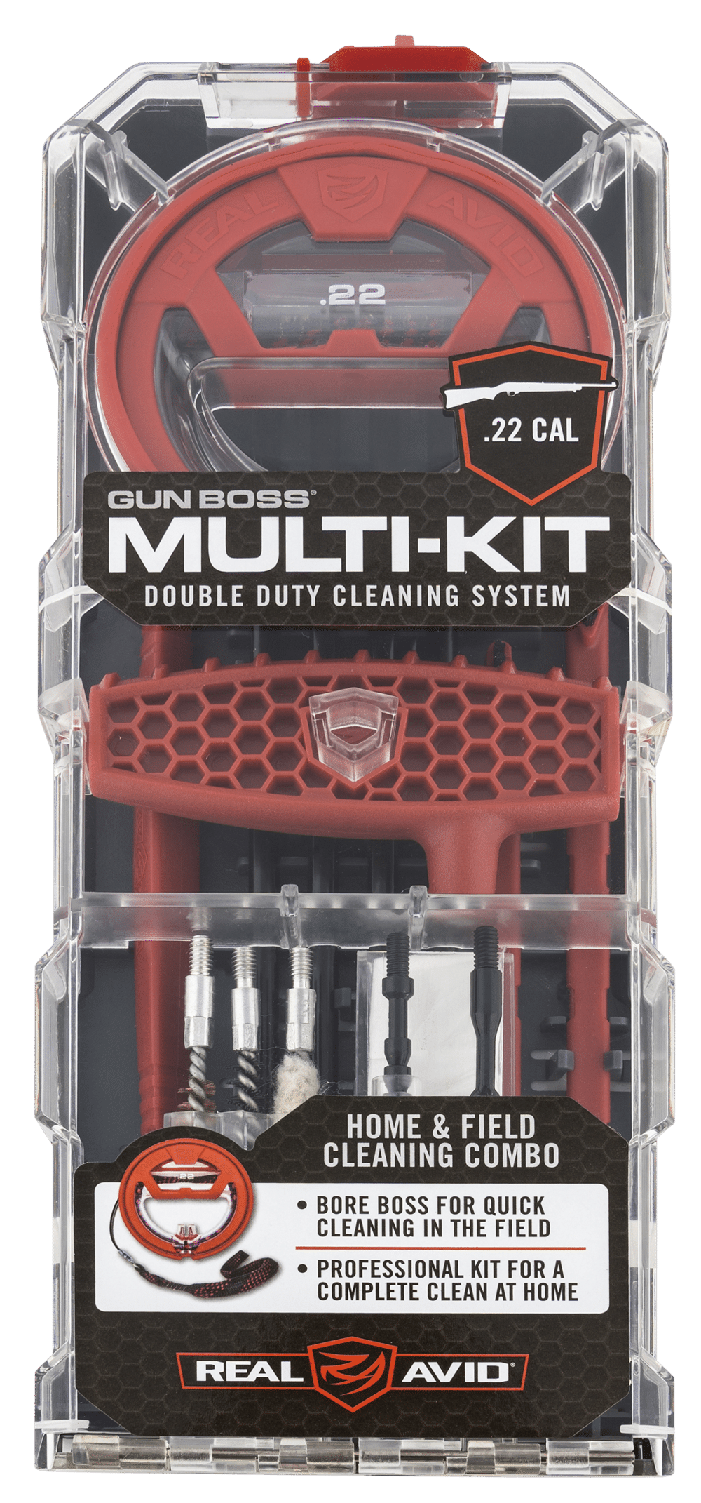 Real Avid, Gun Boss Multi Cleaning Kit, .22 Cal (AVGBMK22)