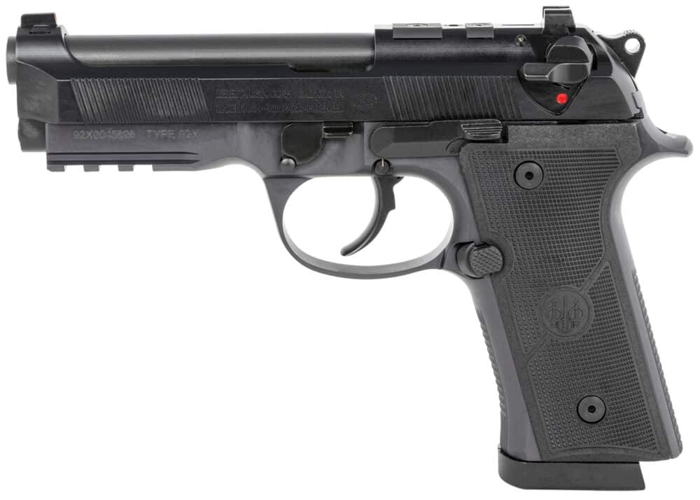 Beretta USA 92X Centurion, Mid-Size 9mm Pistol, Optic-Ready, 18+1, Black (J92QR92170)