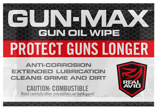 Real Avid, Gun-Max Wipes, Cleaning Pads, 25 Pack (AVGMW25)