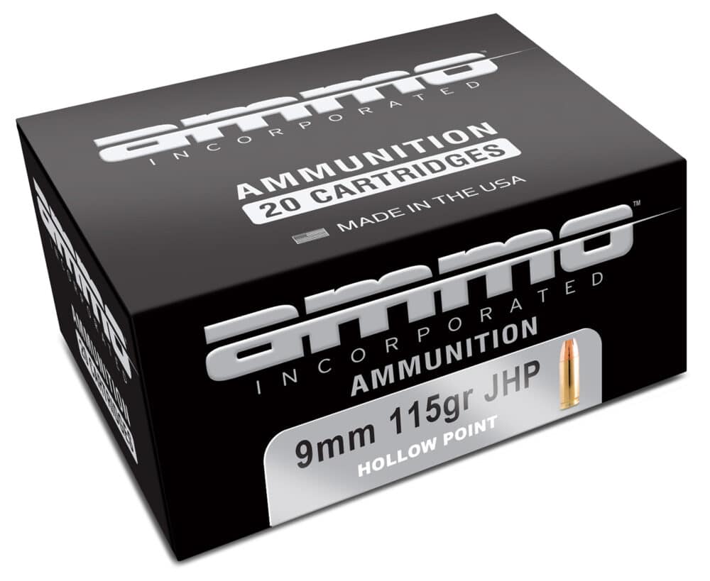 Ammo Inc., Signature Defense, 9mm Luger, 115 Gr, Jacketed Hollow Point, 20Rds (9115JHP-A20)