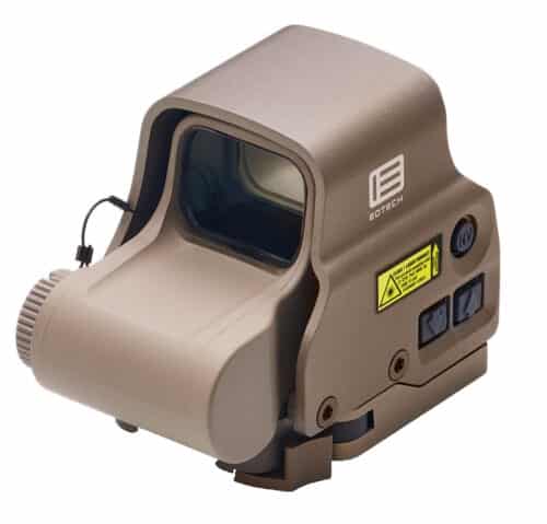 EOTech, EXPS3 Holographic Sight, 1 MOA Dot Reticle, Side Button Controls, Quick Disconnect Mount, Night Vision Compatible, Tan Finish (EXPS3-1TAN)