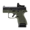 Beretta APX A1 Carry 9mm Luger, Black Optic Ready Slide, Burris Red Dot Optic, OD Green Frame (JAXN9278A1CO)