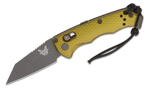 Benchmade, Auto Immunity, Folding Knife, Black Wharncliffe Blade, Woodland Green Aluminum (2900BK-2)