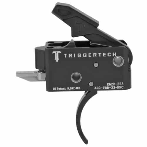 Triggertech, Competitive Two Stage Curved, AR-15, Black (AR0-TBB-33-NNC)