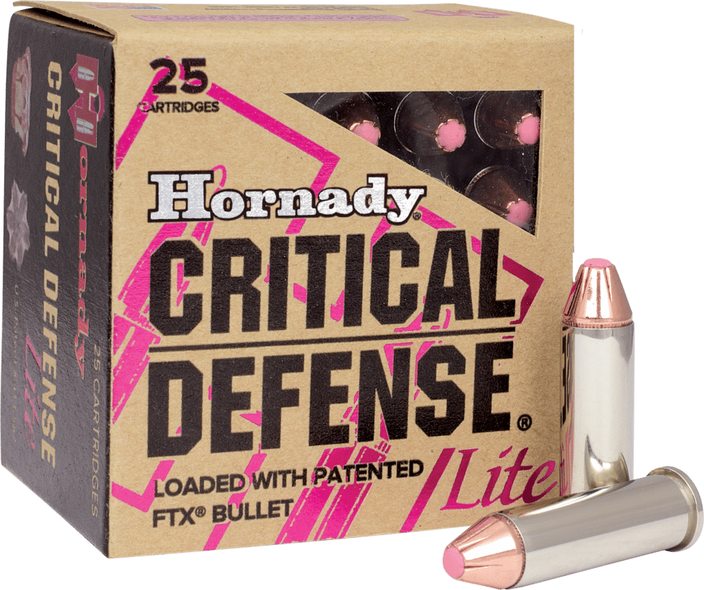 Hornady Critical Defense Lite, 38 Special, Flex Tip eXpanding (FTX), 90 Gr (90300)