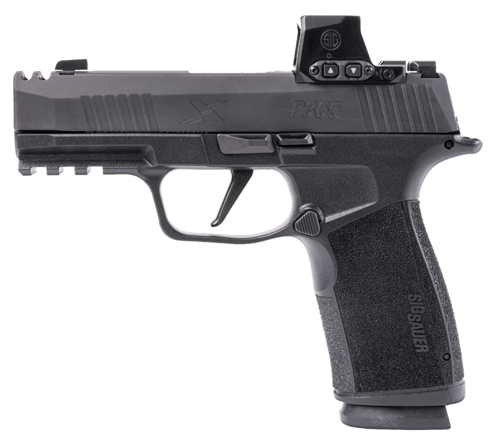 Sig Sauer P365 X-Macro 9MM, Integrally Compensated, with RomeoX Red Dot, Black (365XCA-9-COMP-RXX)
