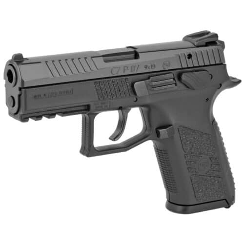 CZ-USA P-07, Compact 9MM Pistol, 3.75", Fixed Sights, Black (91638)