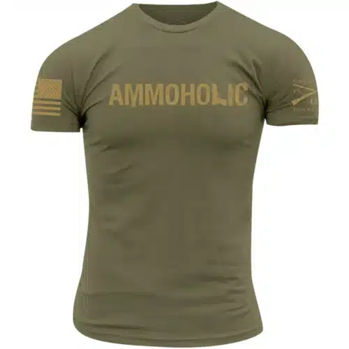 Grunt Style, Ammoholic, Olive Green T-Shirt (GS2751)