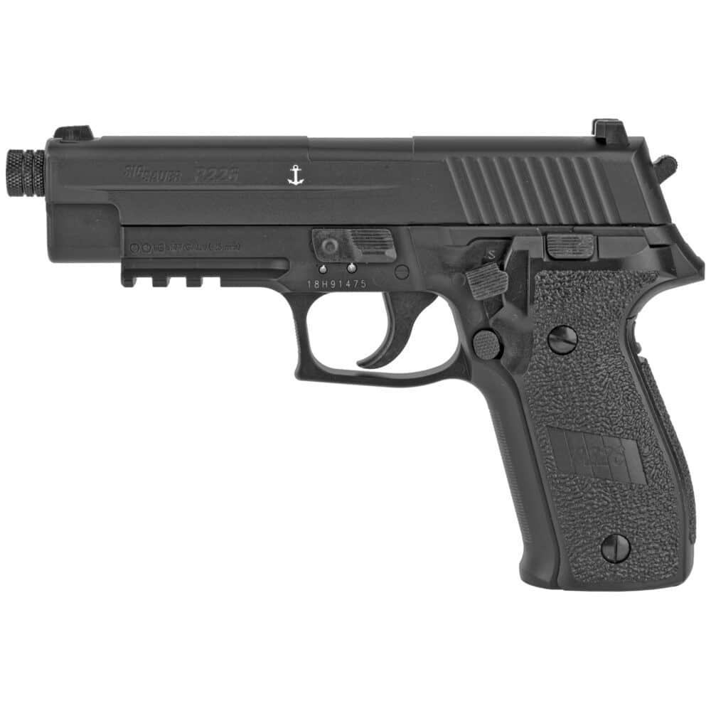 Sig Sauer P226 CO2 Airgun, Semi-Auto, .177 Pellet, Black (AIR-226F-177-12G-16-BLK)