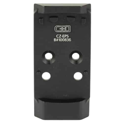 C&H Precision Weapons, V4, Optic Mounting Plate, Fits CZ P-10, For Holosun EPS/EPS Carry, Black (CZ-EPS)