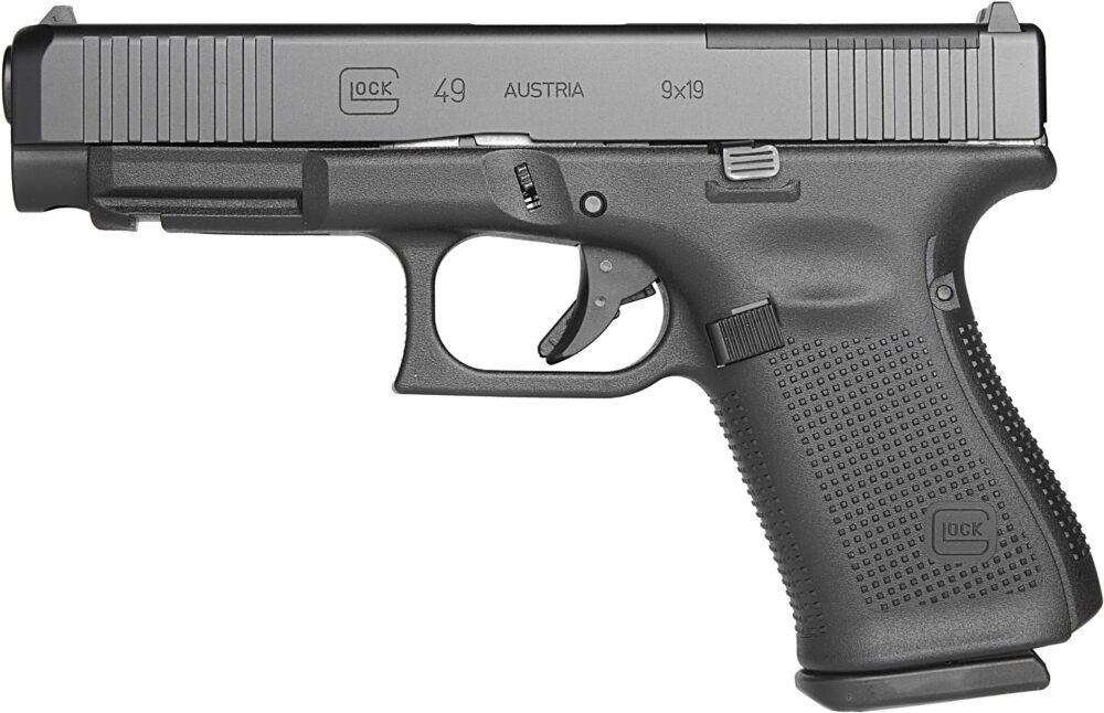 Glock G49 MOS, 9MM Handgun, Safe Action, 15 + 1, Optic Ready, Polymer, Black (PA495S203MOS)