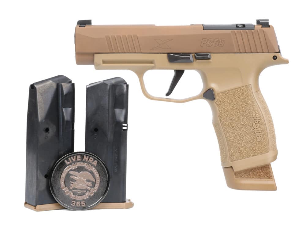 Sig Sauer, Exclusive P365 XL NRA Edition, 9mm Handgun, Coyote (365XL-9-CXR3P-NRA)