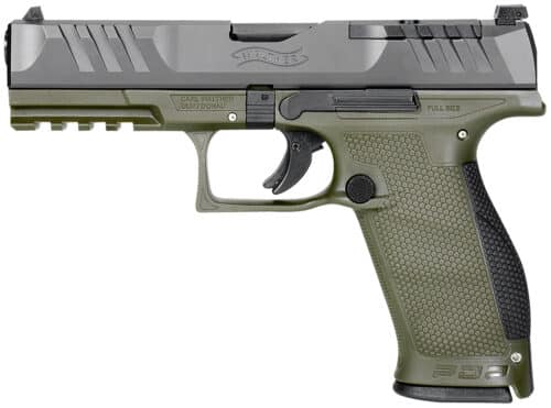 Walther, PDP Full Size 9mm Pistol, 18 Rounds, Green (2858363)