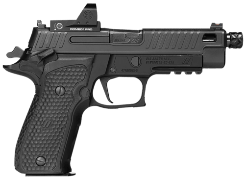 Sig Sauer, P226 Zev, 9mm Pistol with ROMEO1PRO, 15 + 1, Black (E26-9-ZEV-SAO-TB-RXP)
