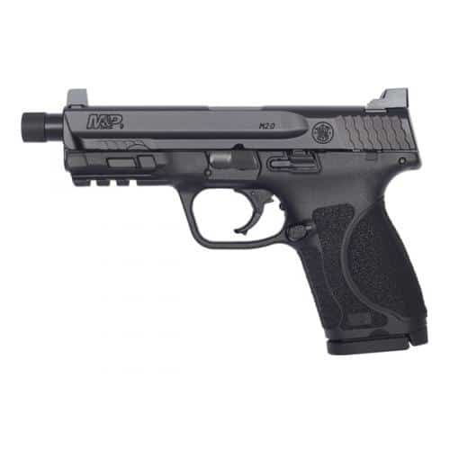 Smith and Wesson, S&W, M&P9C M2.0, Compact 9mm, Threaded Barrel Pistol, Black (13112)