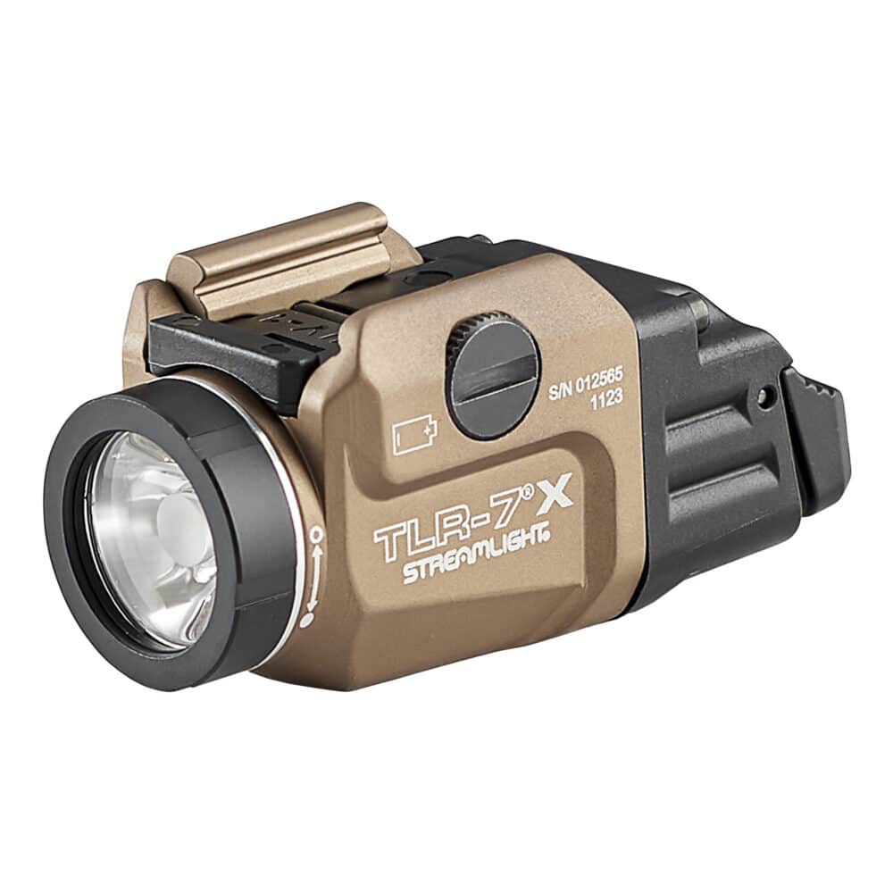 Streamlight, TLR-7X, 500 Lumens, Duel Fuel,High and Low Switch, (1) SL-B9 Rechargeable Battery, FDE (69456)